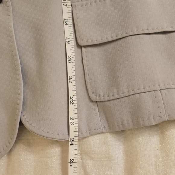 Allen by Abs Light Gray Classic Suit Jacket Blazer - Picture 10 of 13